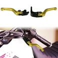 thumbnail image 4 of Unique Bargains 1 Pair Motorcycle Brake Clutch Levers Adjustable Folding CNC for Honda CBR1000RR CBR 1000RR Gold Tone, 4 of 6