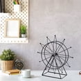 thumbnail image 2 of Iron Ferris Wheel Art Model Modern Home Creative Desktop Decorations Rotating Ferris Wheel Decorative Ornament Black Large Size, 2 of 9