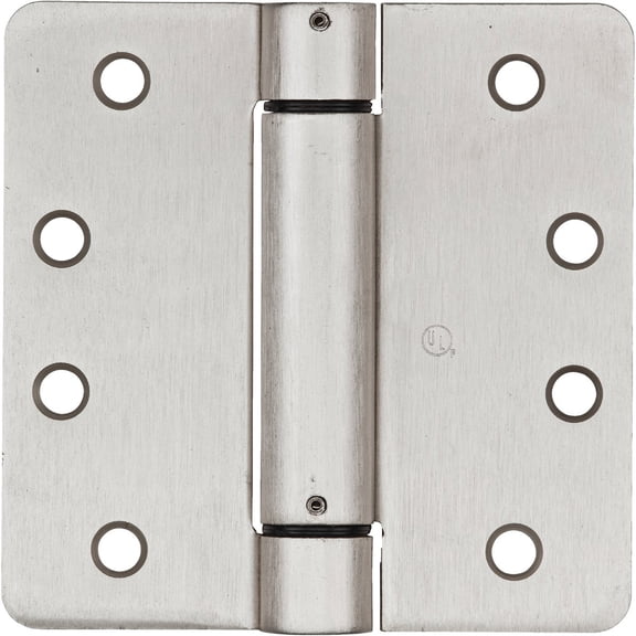 National Hardware 4 in. L Satin Nickel Spring Hinge 1 pk