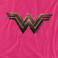 thumbnail image 2 of Wonder Woman Movie Wonder Woman Logo Women's T Shirt, Hot Pink, X-Large, 2 of 6