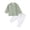 Light Green, variant on YunPes Baby Boy Clothes Toddler Boys Cotton Leisure Button Down Shirt Drawstring Pants Set 2PCS Kid Beach Baptism Birthday Outfit
