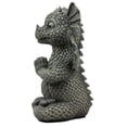 thumbnail image 6 of Ebros Meditating Fiery Yoga Dragon Garden Statue Faux Stone Resin Finish 10" H, 6 of 8