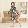 thumbnail image 4 of FORMRS Kids Bathrobe Unisex Hooded Robe Toddler Pajamas Sleepwear, Size 7-9T, Red Apple Pattern, 4 of 7