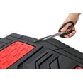 thumbnail image 3 of Auto Drive 4PC Rubber Floor Mats Metallic Plate Red - Universal Fit, 3 of 8