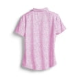 thumbnail image 3 of SCALES Jaws Womens Short Sleeve Polo White, Hot Pink, XSmall, 3 of 3