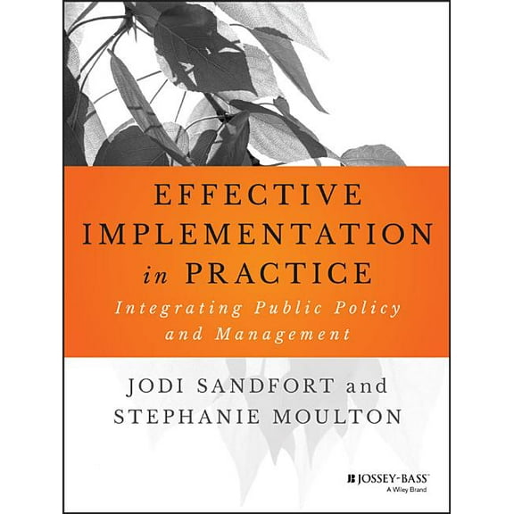 Bryson Public and Nonprofit Management: Effective Implementation in Practice: Integrating Public Policy and Management (Paperback)