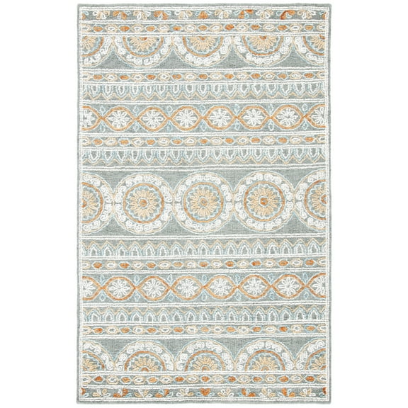 Safavieh  Handmade Blossom Hajrie Wool Rug 3'  x  5' 3' x 5' Indoor,Handmade Living Room,Bedroom,Dining Room Rectangle