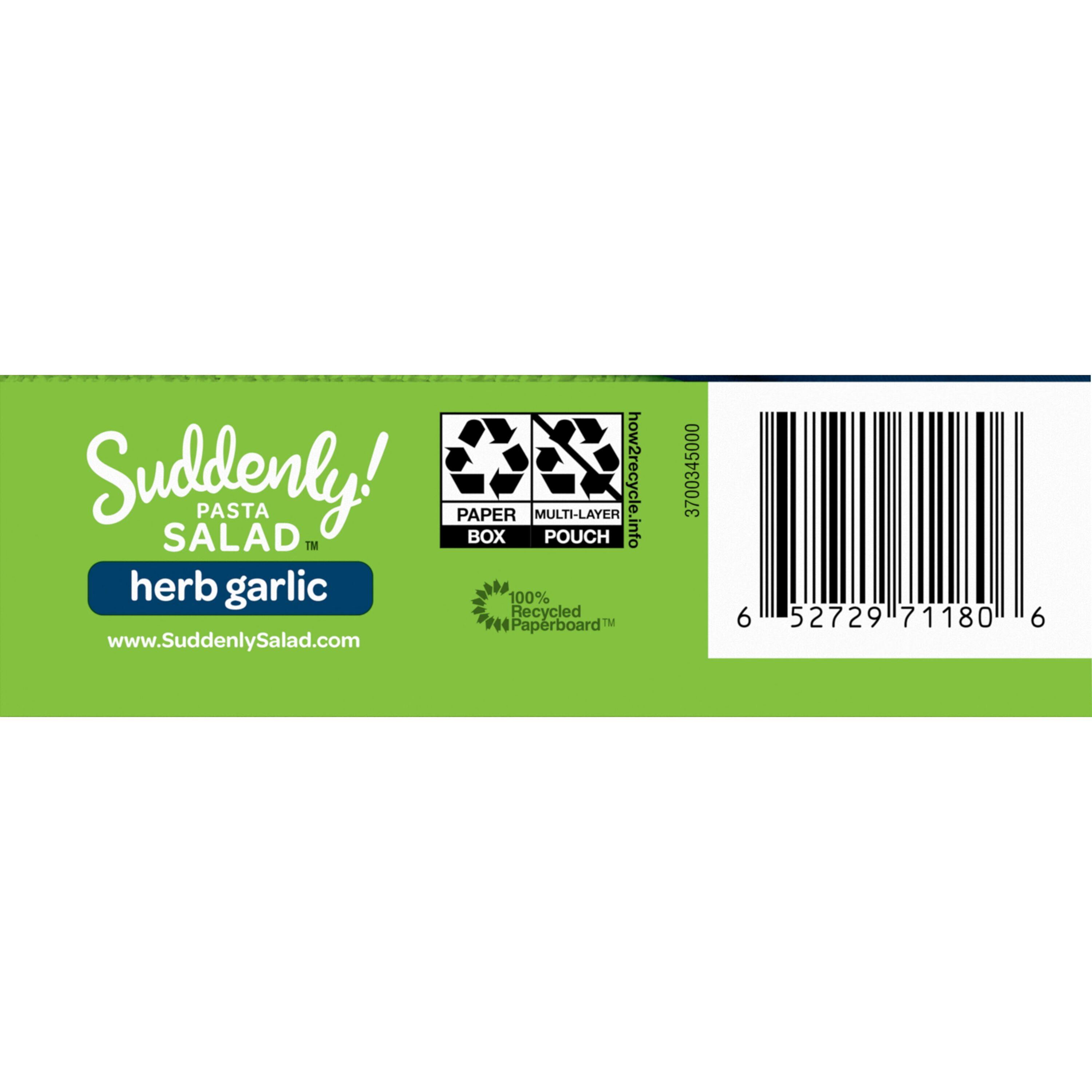 Suddenly Pasta Salad Herb Garlic with Seasoning Blend, 7.5 Oz Box