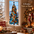 thumbnail image 4 of Christmas Tree Window Cling, Flat Christmas Backdrop with Easy Placement, Space-Saving Christmas Scene Decor, for Bedroom Window, Front Door, Shop, Multicolor, 39.37 x 17.72 in, 1 Piece, Style A, 4 of 10