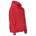 thumbnail image 3 of LAT Fleece Hooded Pullover Sweatshirt with Pouch Pocket (2296) Vintage Red, L, 3 of 3