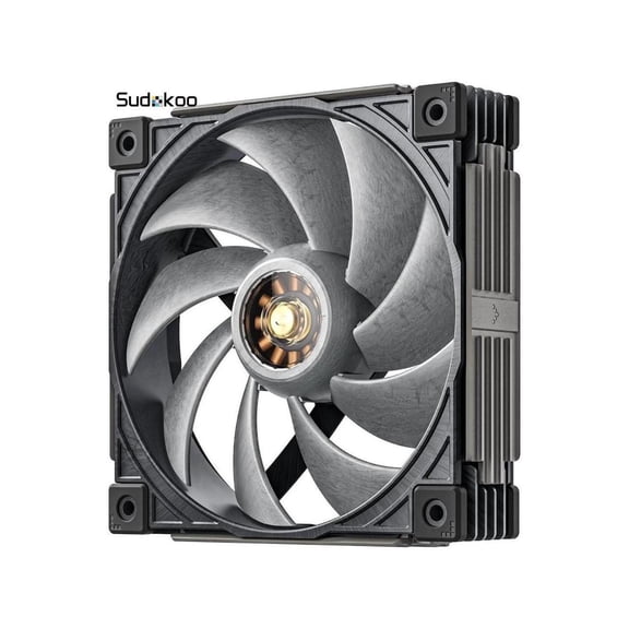Sudokoo MACH120 120mm Case Fan: PWM Quiet PC Fans with FOC Motor - 4 Pin LCP High Speed Computer Cooling Fan with 500-3000 RPM