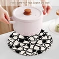 thumbnail image 5 of Trivets for Hot Dishes 15 Inches Hot Pads 3 Pcs Heat Resistant Mats for Countertop Polyester Cord Braiding Durable and Absorbent，Applicable to Kitchen Decor Simple Design, 5 of 6