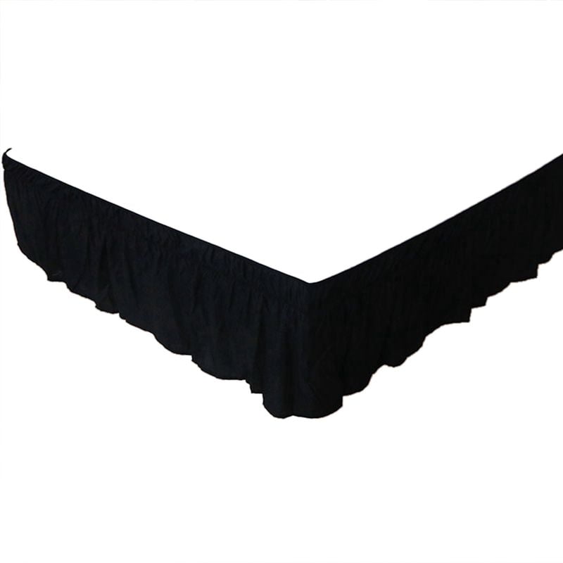 PWFE Elastic Bed Skirt Dust Ruffle Wrap Around Bed Skirts Elastic Dust