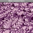 thumbnail image 5 of Victorian Dog Crate Cover, Cheery Toned Damask Motif Flower Scrolling Branches and Leaves Rococo, Easy to Use Pet Kennel Cover for Medium Large Dogs, 35" x 23" x 27", Purple Pale Pink, by Ambesonne, 5 of 6