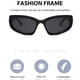 thumbnail image 2 of Sports Wrap Around Sunglasses Uv Protection Polarised Lenses Unisex Sports Glasses For DrivingBright Black Grey, 2 of 5