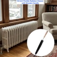 thumbnail image 2 of 2-Pack 18" Flexible Radiator Brush with Wooden Handle, Dryer Lint Brush & Refrigerator Coil Cleaning Brush for Narrow Gaps, Vent Cleaner & Duster, 2 of 9