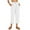 White, variant on TSADFHJI Black Skirt Women Dressy White Linen Pants for Women Tightness Trousers Pocket Casual Plus Size Pants L White