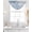 Blue, variant on Water Wave Blue Sheer Waterfall Valance Curtains for Window, Abstract Art Minimalist Rod Pocket Sheer Topper Swag Curtains for Living Room, Kitchen 38.5"W x 47.2"L, 1 Panel