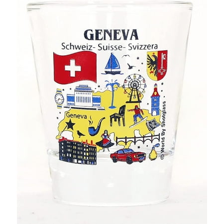 Geneva Switzerland Great Swiss Cities Collection Shot Glass