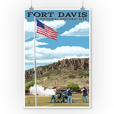 Texas - Fort Davis National Historic Site - Lantern Press Artwork (9x12 Art Print, Wall Decor Travel