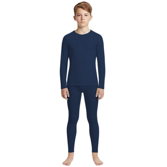 Mercatoo Youth Boys Compression Thermal Base Layer Set Long Sleeve Athletic Quick Dry Lightweight Sports Tops Leggings Kids Sports Tights Set