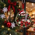 thumbnail image 6 of Cififendec Christmas Money Holder 6.38"×5.91", Santa Hat Otter Holding Clear Wish Tube, Xmas Tree Ornament for Party Gift, 6 of 6