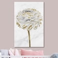 thumbnail image 3 of HFDF Canvas Prt Wall Art White Gold Close Up Garden Carnation Flower Plant Nature Wilderness Illustrations Modern Art Farmhouse/Country Rustic Relax/Calm for Livg Room, Bedroom, - 11x14inch Framed, 3 of 5
