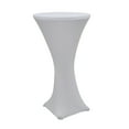 thumbnail image 2 of 3 Uds Estiramiento Cóctel Poseur Barra Seca Spandex Cubierta De Mesa Tela Decoración Blanco Sunnimix Decoración banquete mantel, 2 of 8