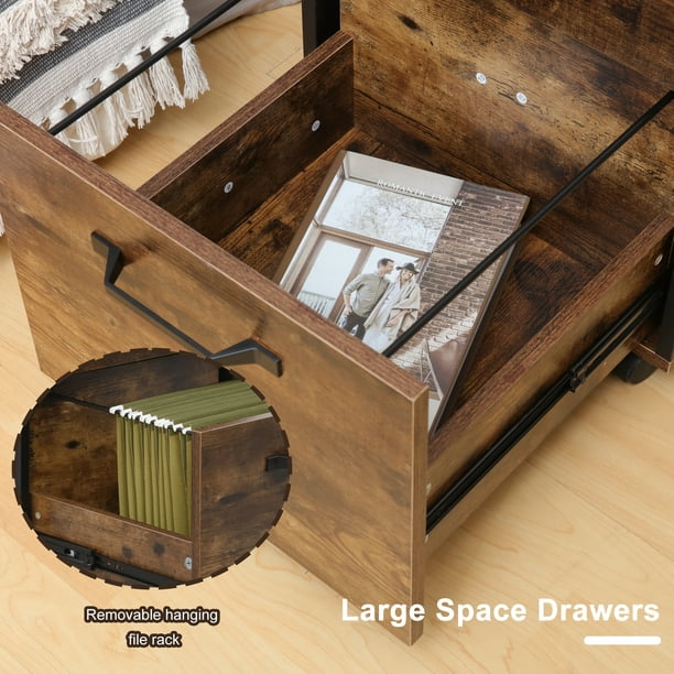 Dossier et accessoires de bureau en bois à 4 couches, organisateur