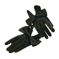 thumbnail image 5 of 1 Pair Women Gloves Satin Bow Decor Solid Color Fiver Fingers Vintage Soft Anti-slip Breathable Bride Wedding Prom Banquet Performance Gloves, 5 of 7