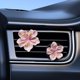 thumbnail image 5 of Clips ambientadores de 2 paquetes de flor de melocotón para coche • Clip para ventilación de resina para flores • Aromaterapia duradera para coche • Diseño de brillo a 360° • Listo para regalo, 5 of 7