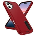 thumbnail image 2 of for iPhone 17 Case, iPhone 17 Phone Case with Built in Kickstand, Shockproof/Dustproof/Drop Proof Heavy Duty Military-Grade Rugged Protective Cover for iPhone 17,Red,For iPhone 17, 2 of 8