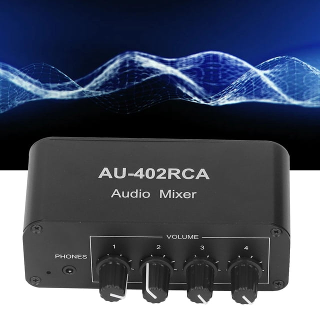 Audio Switch Splitter, L R Sound Channel Independently Adjustable Volume Bidirectional Audio Switcher Non Noise for DVD Speaker