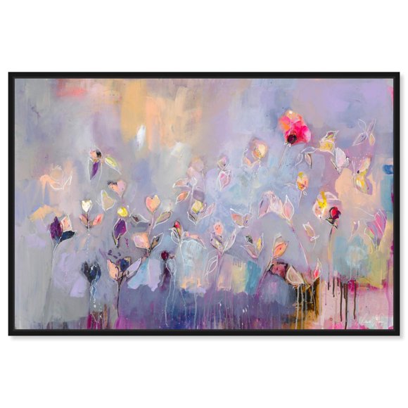The Oliver Gal Artist Co. Art Mural Abstrait sur Toile 'Michaela Nessim-Infinitely Divine' Peinture Décoration Maison, 15 Po x 10 Po, Violet, Rose