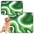 thumbnail image 2 of RMDQTR 3Pack Set of Small Pet Potty Pads Reusable Ultra-Absorbent Pet Training Pads Leak-Proof Pet Pads Deep Green Thick Lines, 2 of 7