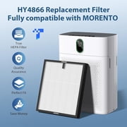 2 Pack HY4866 Genuine Air Purifier Replacement Filter for HY4866 Air Purifier, Original Version