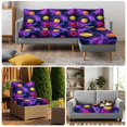 thumbnail image 7 of Couch Cushion Covers 3 Pcs Dazzling Bowling Sports Stretch Sofa Cushion Slipcovers Modern Ball Sport Purple Soft Sofa Cover Elastic Non-Slip Sofa Seat Cover Furniture Protector, 7 of 7