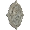 thumbnail image 3 of 29 1/8"OD x 1 1/4"ID x 4"P Haylynn Ceiling Medallion (Fits Canopies up to 1 1/4"), Hand-Painted Flash Gold, 3 of 7