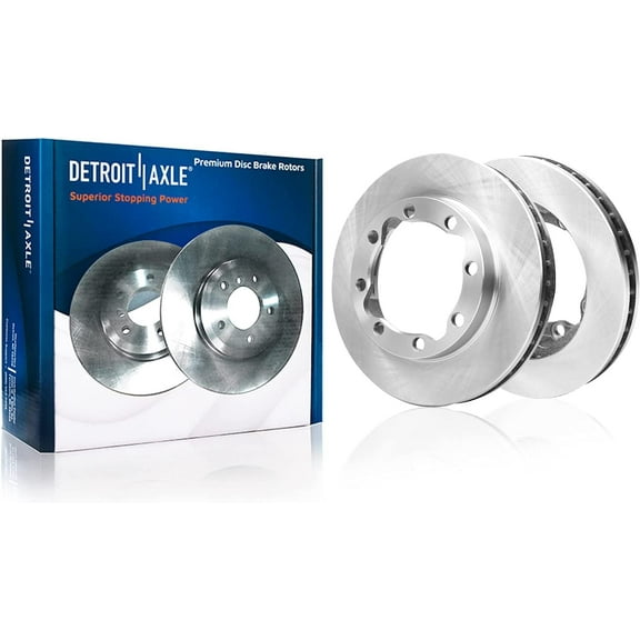 Detroit Axle - Front Disc Brake Rotors Replacement for Chevy GMC Tahoe Ram 2500 K1500 K2500 K3500 Suburban - 2pc Set