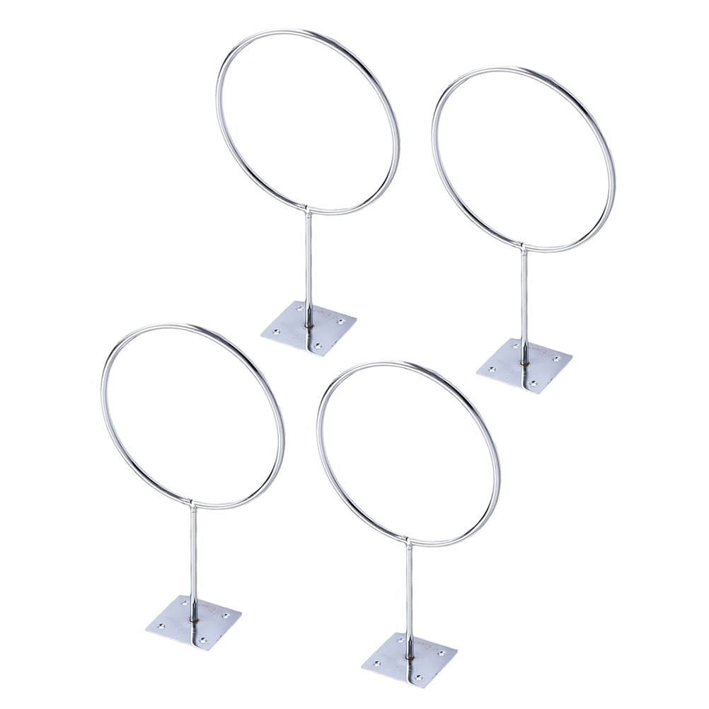 NUOLUX 4pcs Iron Wall Mount Sports Ball Rack Display Ball Holder for