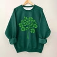 thumbnail image 2 of St Patrick Tops For Kids Crew Neck Long Sleeve Festival Print Sweatshirts Casual Loose Pullover Tops (12-13Years, Green-E), 2 of 5