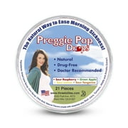 Three Lollies Preggie Pop Drops Dietary Supplements, 21 Count - Over-the-Counter Morning Sickness Relief during Pregnancy - Safe for Pregnant Mom and Baby