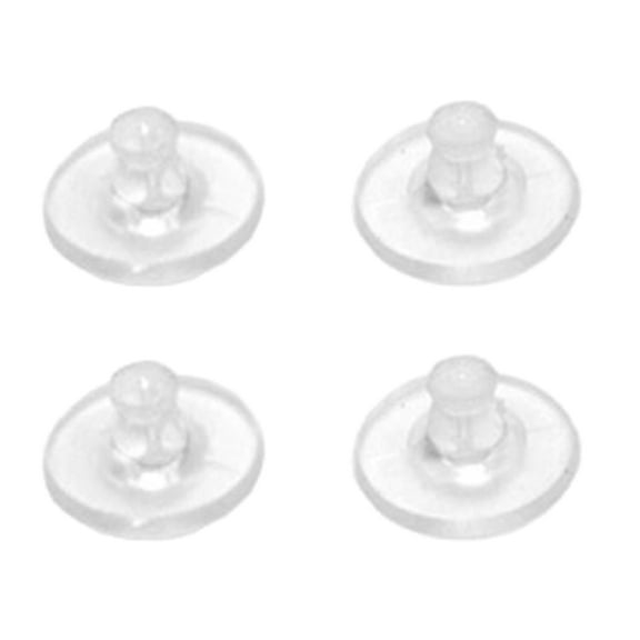 100 Pack Silicone Earring Stoppers Plugs Clear Earrings Back Secure Ear Studs Closures for Heavy Earrings for Lovers
