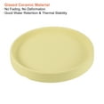 thumbnail image 3 of Unique Bargains 4.5' Ceramic Round Planter Saucer Flower Pot Drip Tray Coaster, Chartreuse 2 Pack, 3 of 5