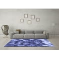 thumbnail image 3 of Ahgly Company Indoor Rectangle Abstract Blue Modern Area Rugs, 3' x 5', 3 of 4
