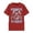Red, variant on Womens Wolf Graphic T Shirt Be Respectful To Daddy Letter Print Retro Moon Howling Wolves Illustration Hip Hop Streetwear Crewneck Short Sleeve Tee Tops