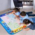 thumbnail image 2 of Alago Aqua Coloring Mat,Juguetes para niños Tapete grande de pintura de agua,Almohadilla de garabatos para niños pequeños con 4 colores,Regalos para niñas Niños de 3 años 4 5+ años,4 bolígrafos,Moldes, 2 of 3
