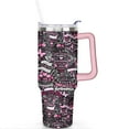 thumbnail image 2 of 40oz Gifts Stainless Steel Flip Straw Tumbler Spill Proof Travel Cup Double Wall Vacuum Insulated Coffee Mug with Handle, 2 of 6
