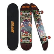 Tony Hawk Lenticular 31 In. Wanted Hawk Skateboard, 52mm Wheels