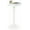 White, variant on Round Side Table, Small Drink Table for Small Spaces, Modern Accent End Table Nightstand with Solid Wood Leg for Living Room, Bedroom, Corners, and Office (White)